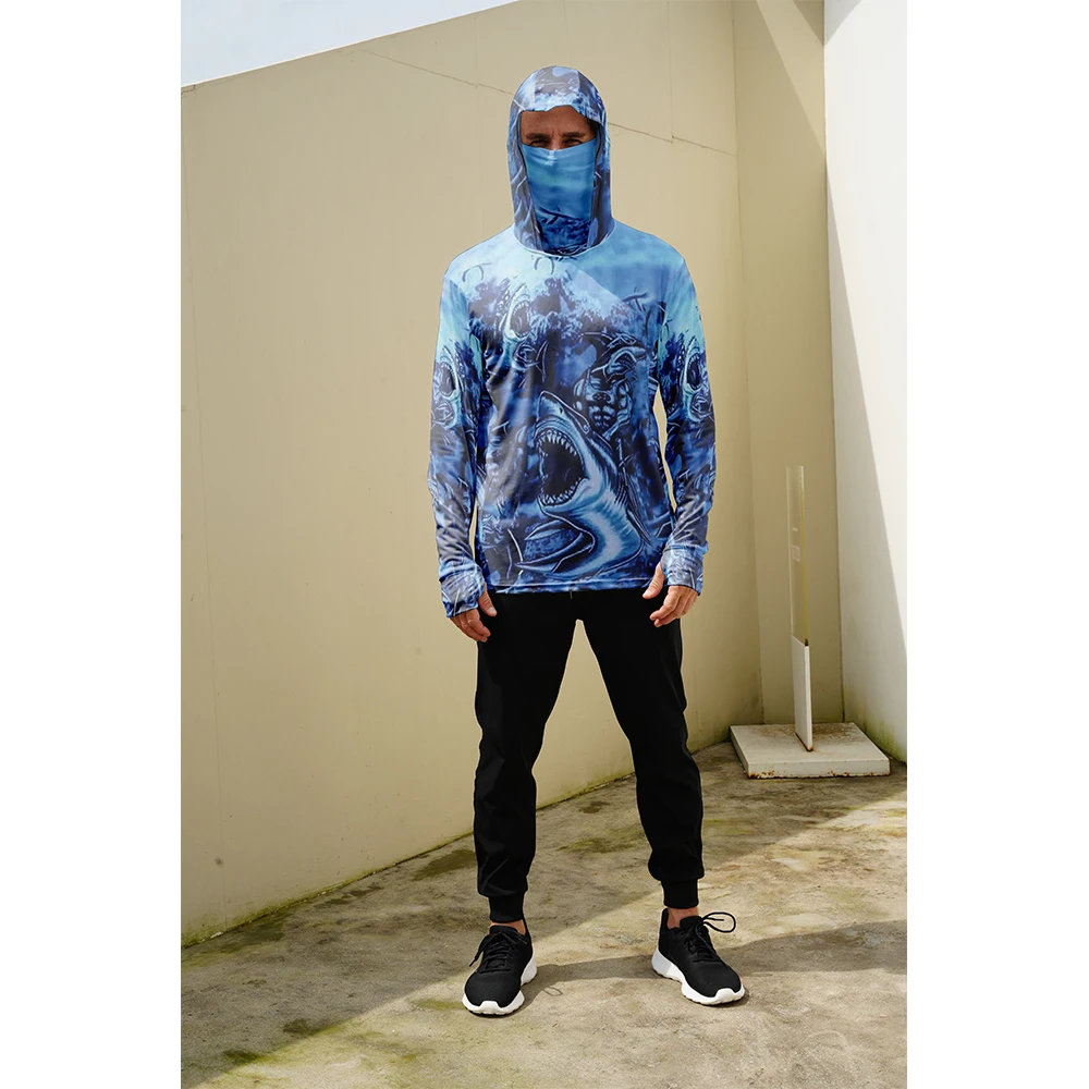 Herren Angel-Hoodie mit Fischm – Fishing Mask Sun Protection Bewertung und Preis