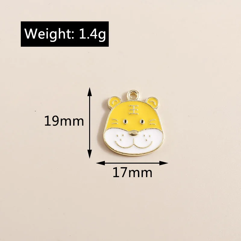 Leslie 10 Stück Emaille-Tieranhänger Bär Ente Frosch Pinguin für Schmuckherstellung DIY Halsketten Ohrringe Schmuckzubehör – Detail 26