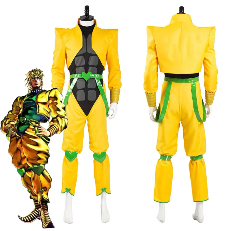 

JoJo‘s Bizarre Adventure Dio Brando Cosplay Costumes Top Pants Outfits Halloween Carnival Suit