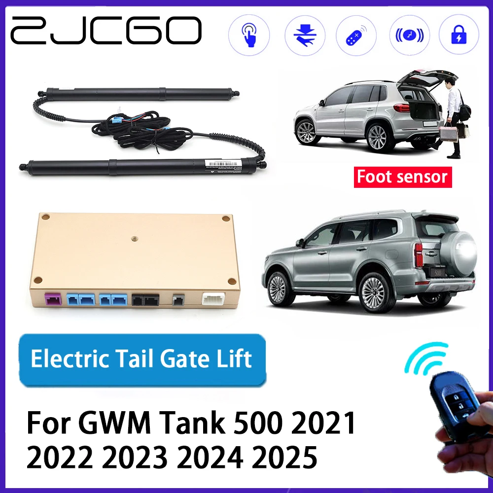 

ZJCGO Car Auto Trunk intelligent Electric Tail Gate Lift Automatic Tailgate Opener for GWM Tank 500 2021 2022 2023 2024 2025