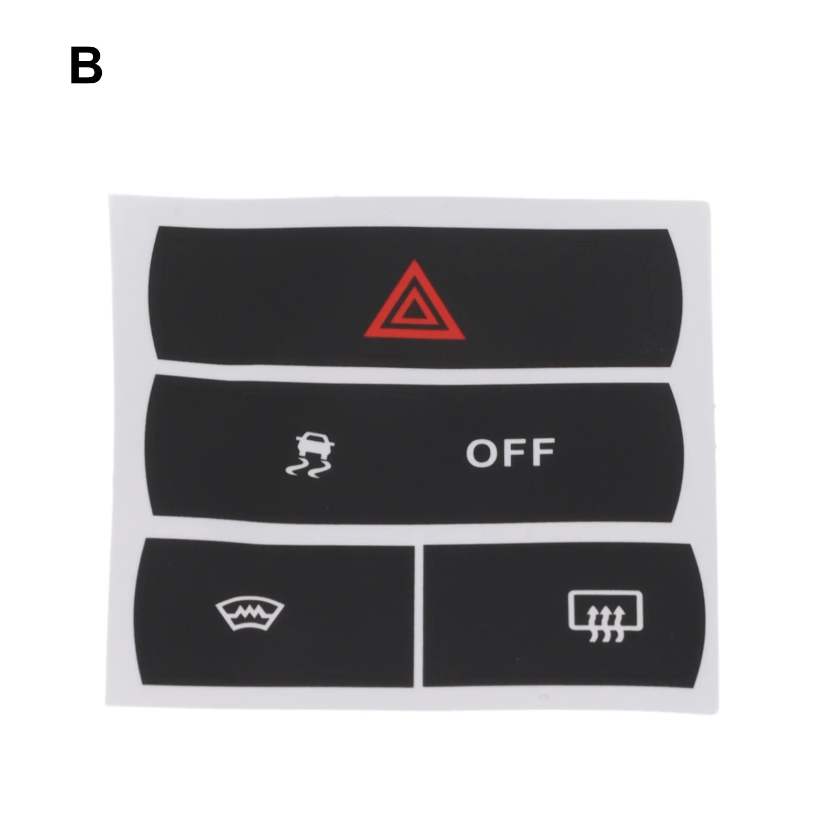 1Set Stickers Repair Hazard Button Defroster For ESP For Ford For S-Max Switch Button Cover Cup Holder Stickers Auto Decals ﻿