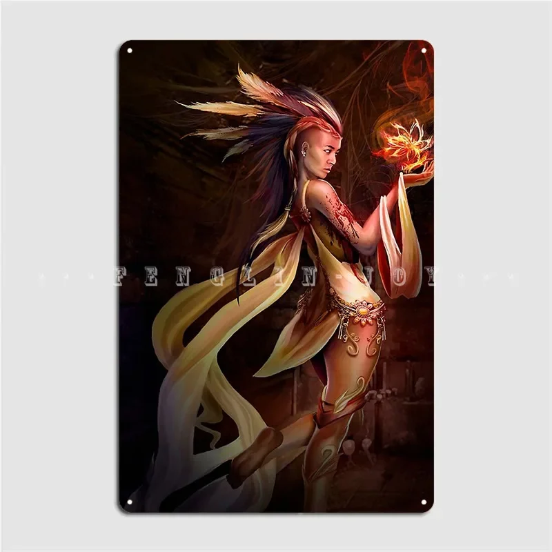 Sun Sister Malina Inuit Goddess Of Daylight Metal Sign Club Bar Wall Plaque Cinema Kitchen Retro Tin sign Poster