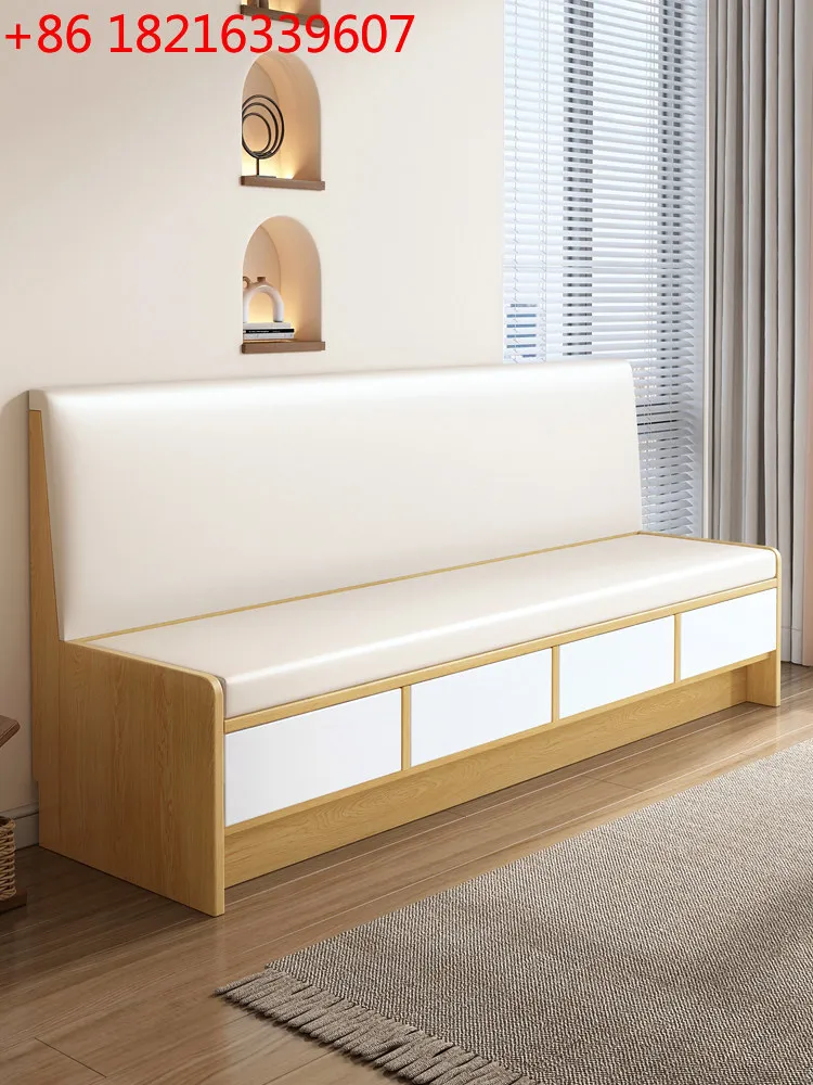 TAO Simple balcony, cross-back, rental house storage, solid wood sofa, milk tea shop, tavern