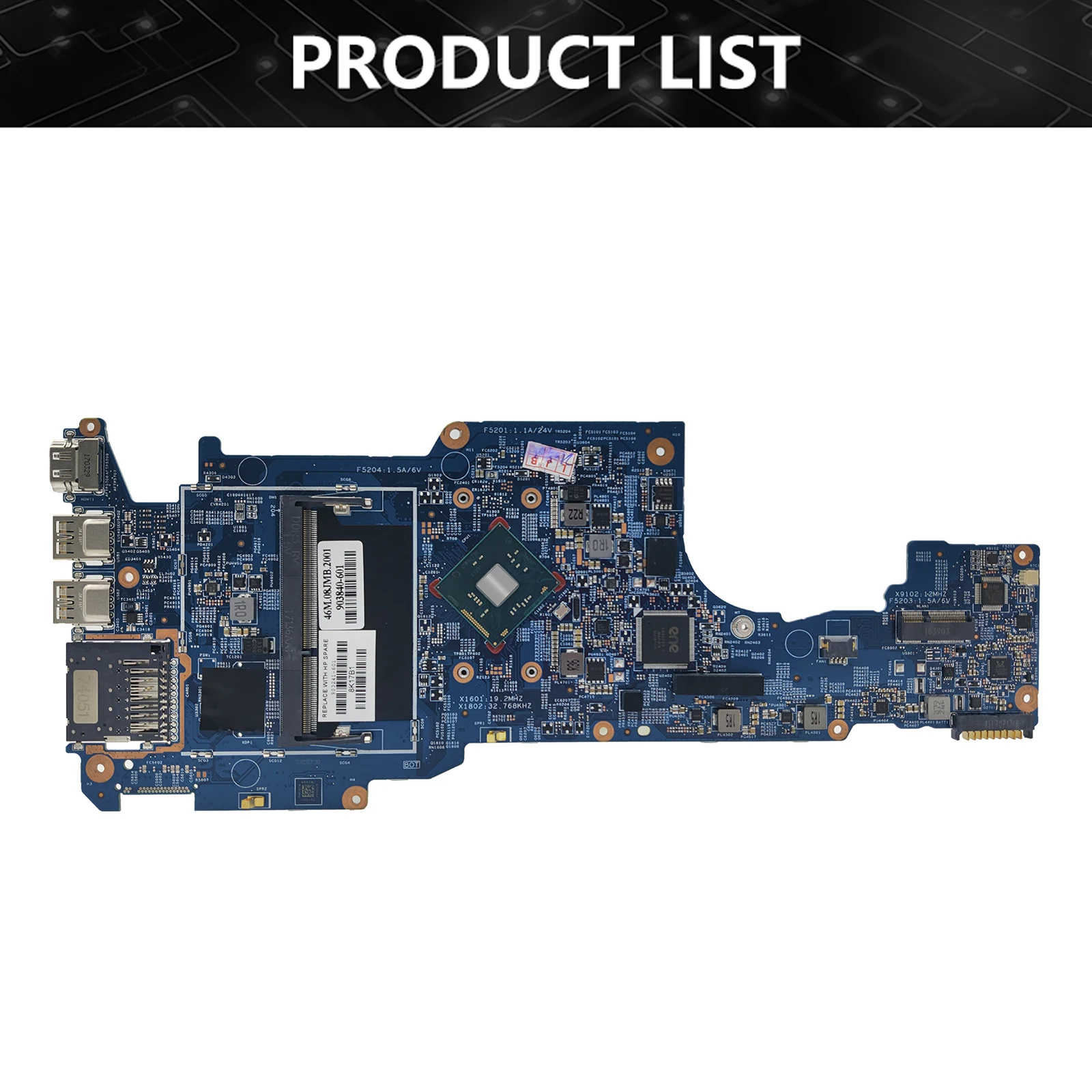 Placa base para ordenador portátil HP Pavilion 13-U, dispositivo 16831-1 con N3710 CPU N3710/GM 100% completamente probado