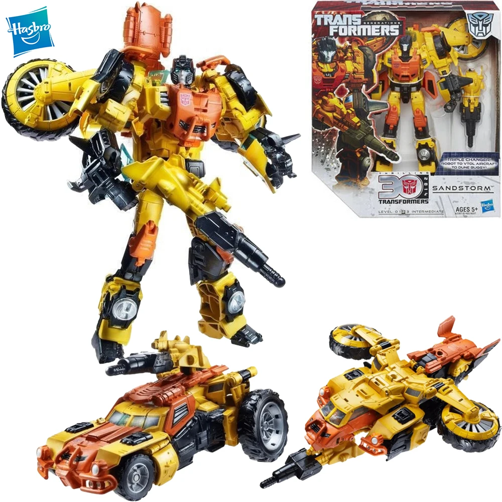 

[In Stock] Hasbro Transformers 30Th Voyager Class Sandstorm Action Figure Collectible Model Toy