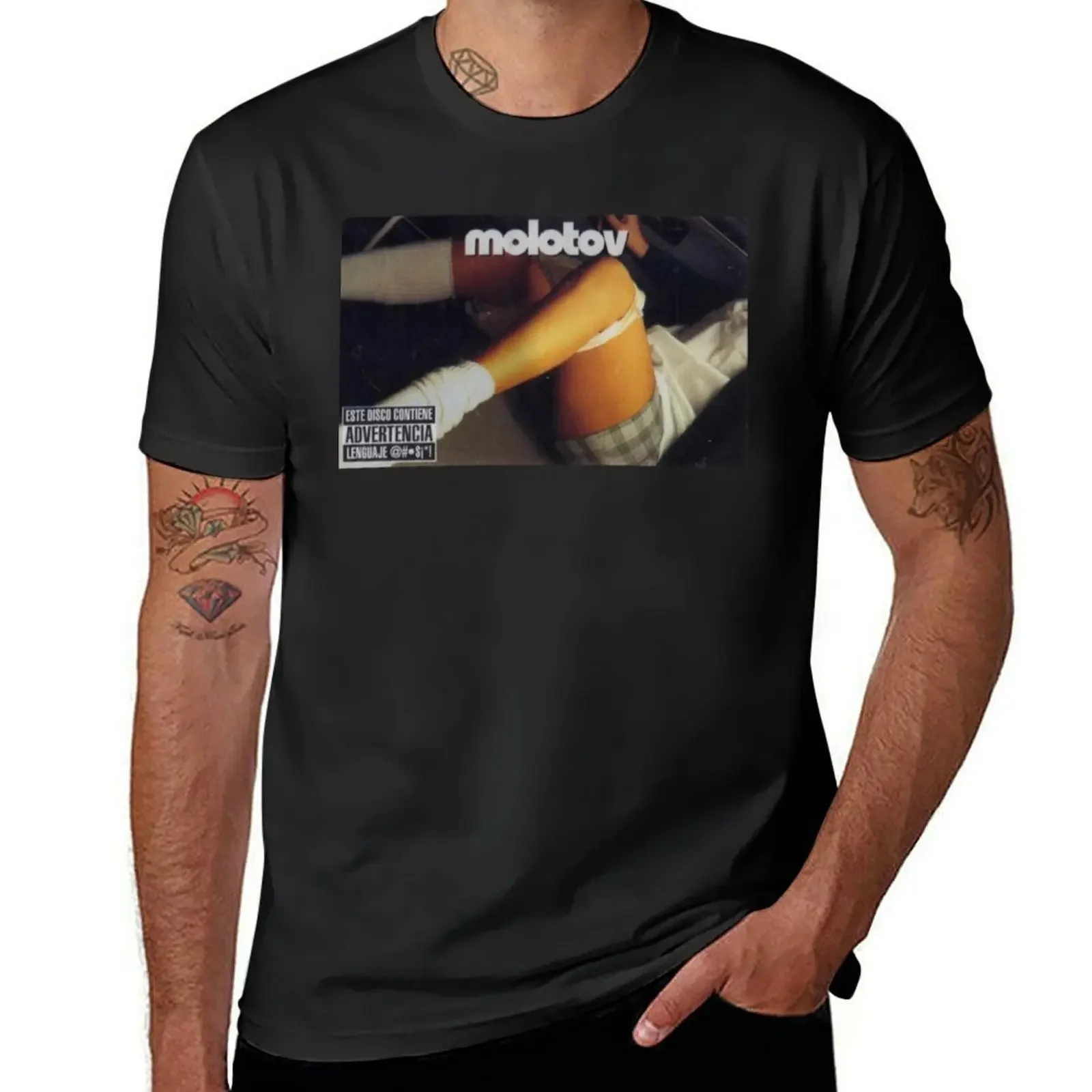 2025 nuevo modelo donde juegan a las niñas Molotov México camiseta ropa de hombre ropa linda tops de talla grande camisetas lisas para hombre