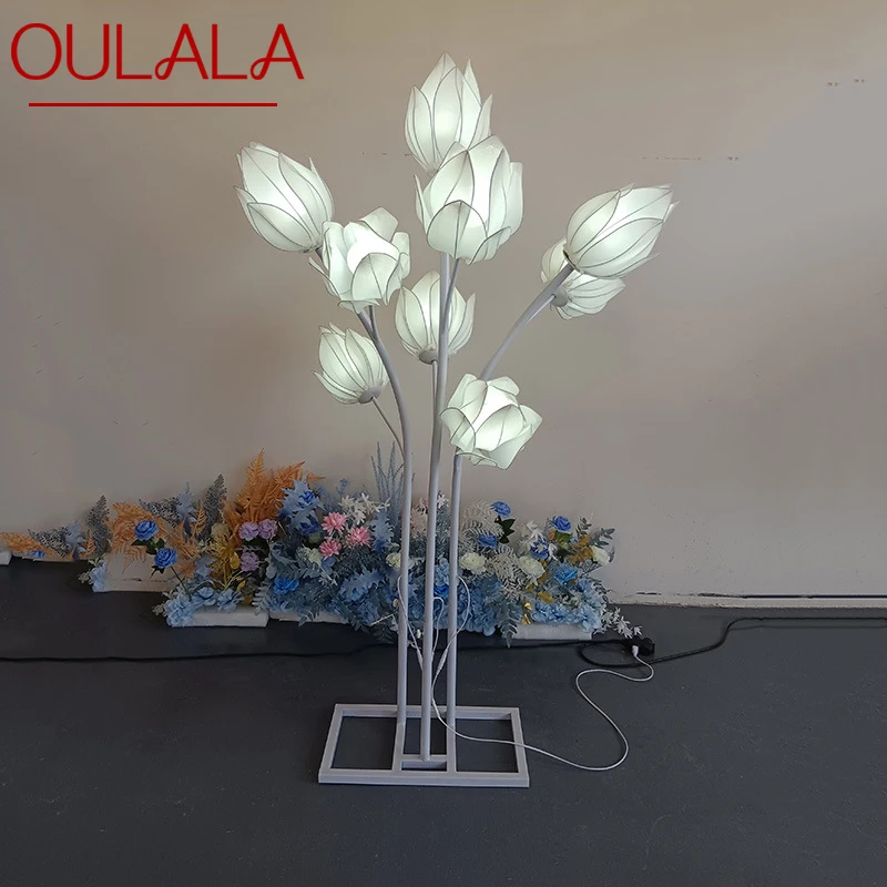 OULALA Modern Yulan Flower Wedding Roadlight LED Light for Party Stage Road Festive Atmosphere Background Decoration