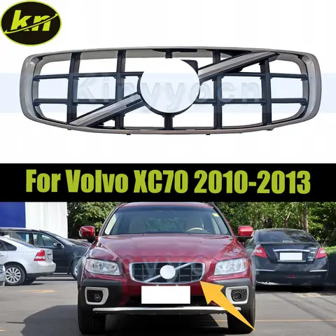 Car Front Bumper Grill Mask Radiator Grille For Volvo XC70 2010 2011 2012 2013 Car Front Bumper Mesh Grille  31323007