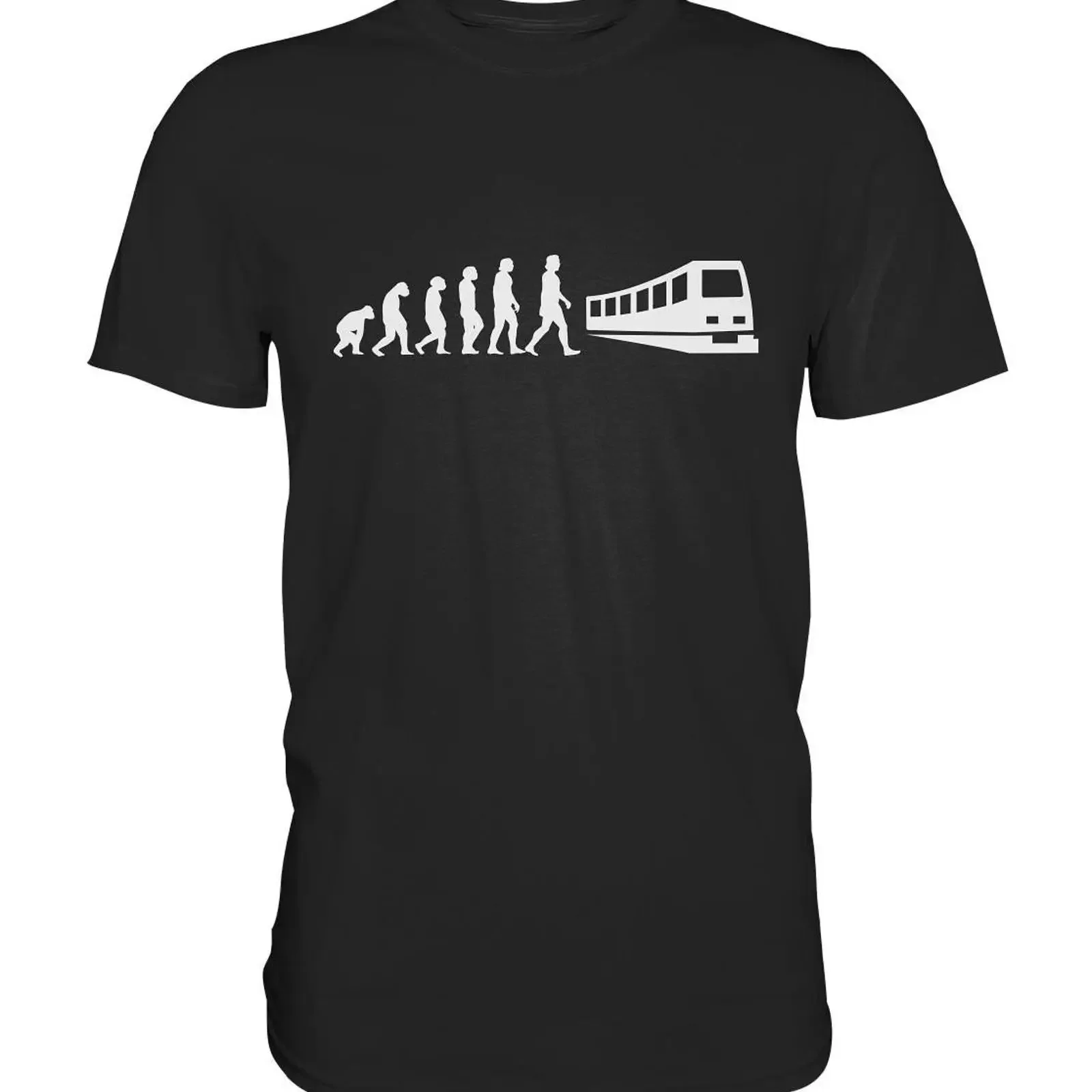 T-shirt Railway Evolution Railwayman pour homme, style vintage, délavé, confortable, polyvalent, pour un usage quotidien