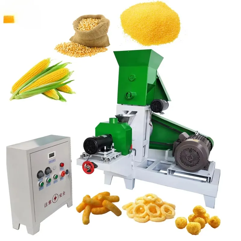 Motor and Diesel Corn Puff Snack Maker Wheat Corn Puffed Food Extruder