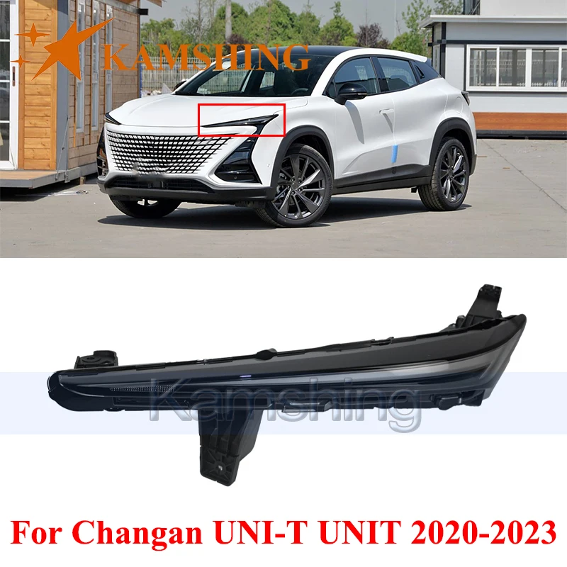

CAPQX передний бампер, головной фонарь для Changan UNI-T UNIT 2020-2023, дневные ходовые огни, фара дальнего света