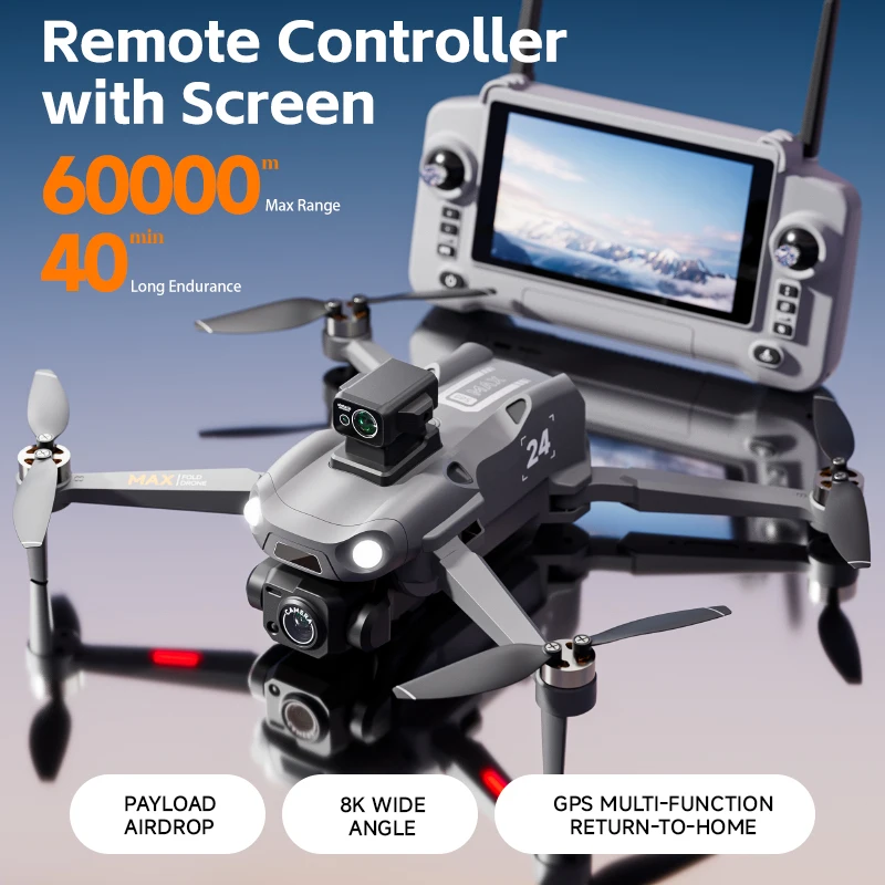 

Professional 8K Drone Camera GPS FPV Dron with 4K Camera Obstacle Avoidance Aerial Photography RC Helicopter Remote Control Toy