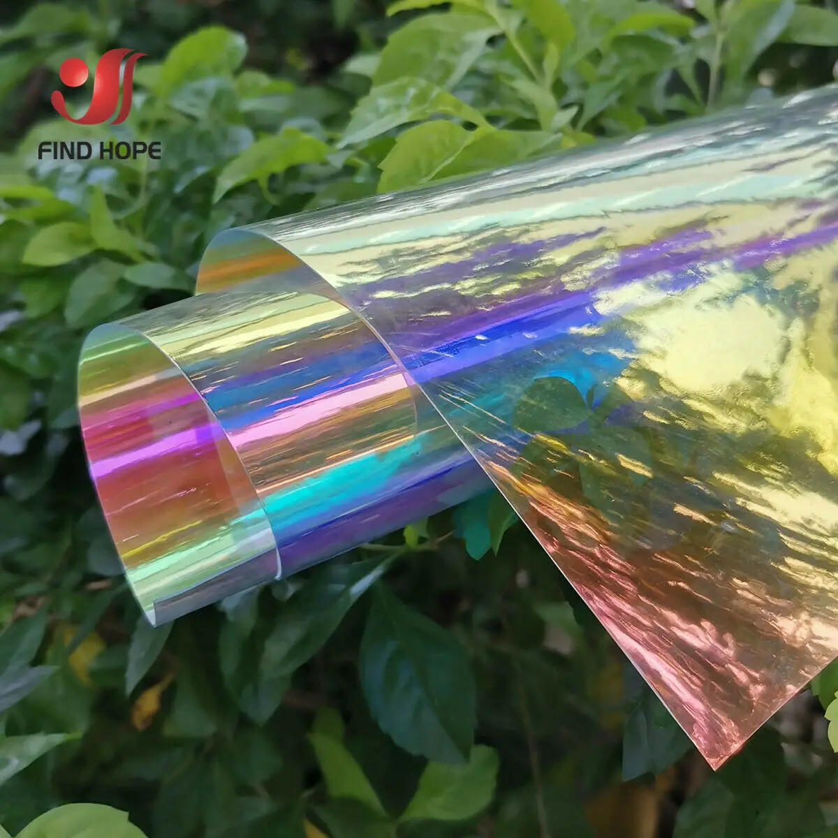 A4 Multicolor Iridescent Holographic Clear Transparent PVC Fabric Leatherette Laser Rainbow Film Vinyl Craft Bag Earring DIY Bow