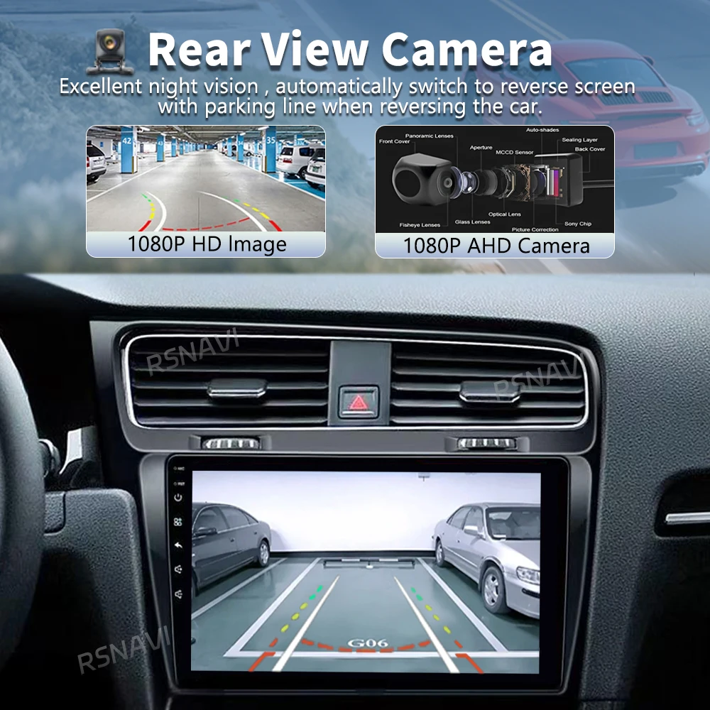 Android 16 For Volkswagen VW Golf VII GOLF MK7 7 GTI R 2012-2020 2K QLED Stereo Car Radio Multimedia Video Player GPS 4G CarPlay