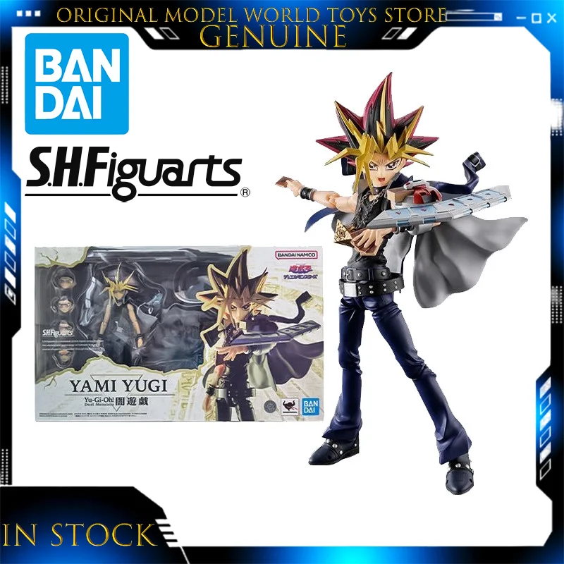 

In Stock Original Bandai S.H.Figuarts Yami Yugi Yu-Gi-Oh! Duel Monsters Figure Anime Action Model Collectible Toys Gift