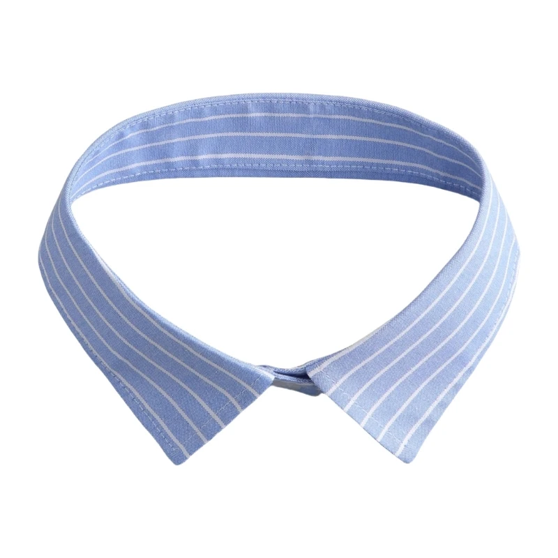 

Полосатый накладной воротник для взрослых, унисекс, съемный лацкан, искусственный воротник, блузка, топ, формальный воротник,