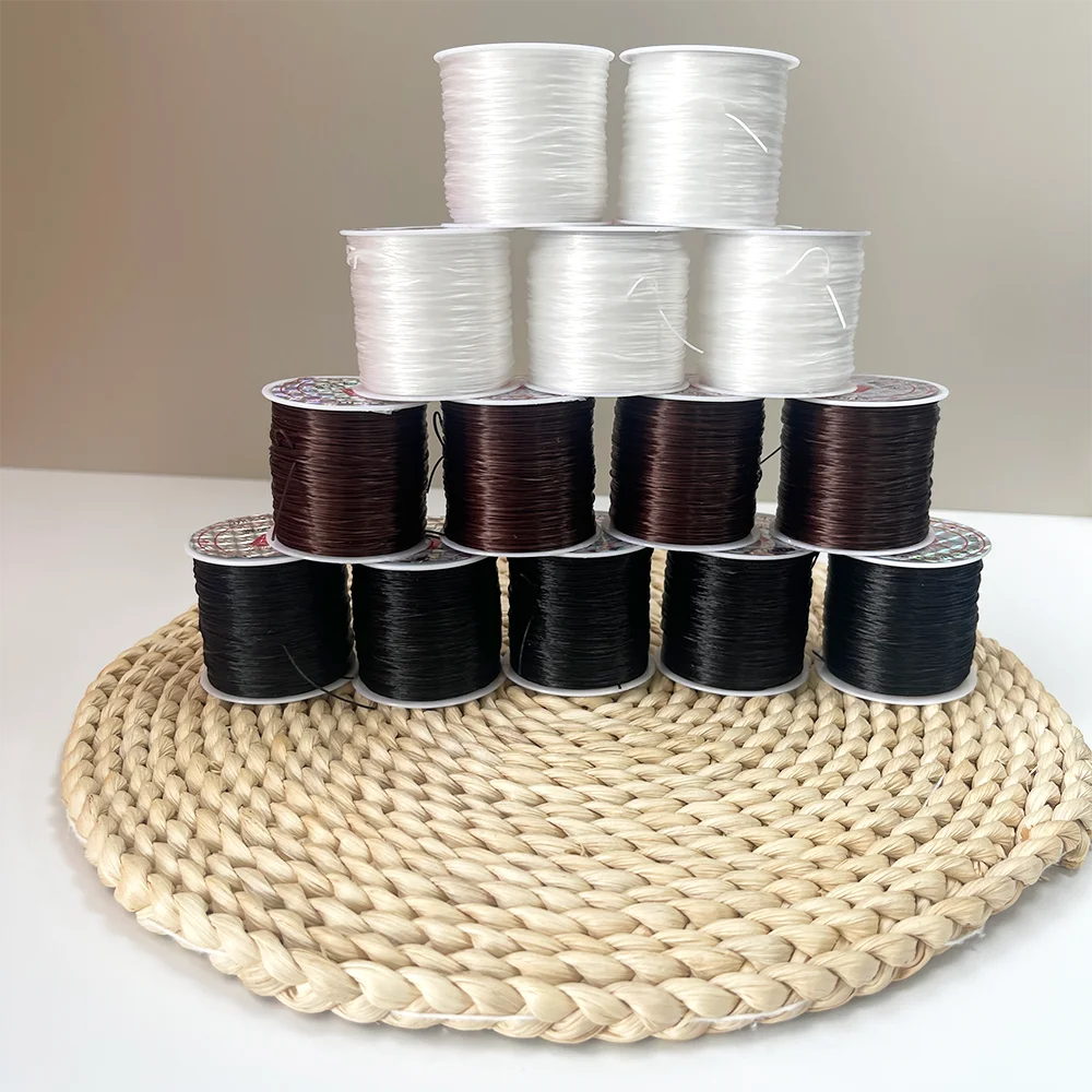 2pcs Strong Elastic Crystal Beading Cord for Bracelets Stretch Thread DIY Jewelry Making Necklace Cord Line Hair Extension
