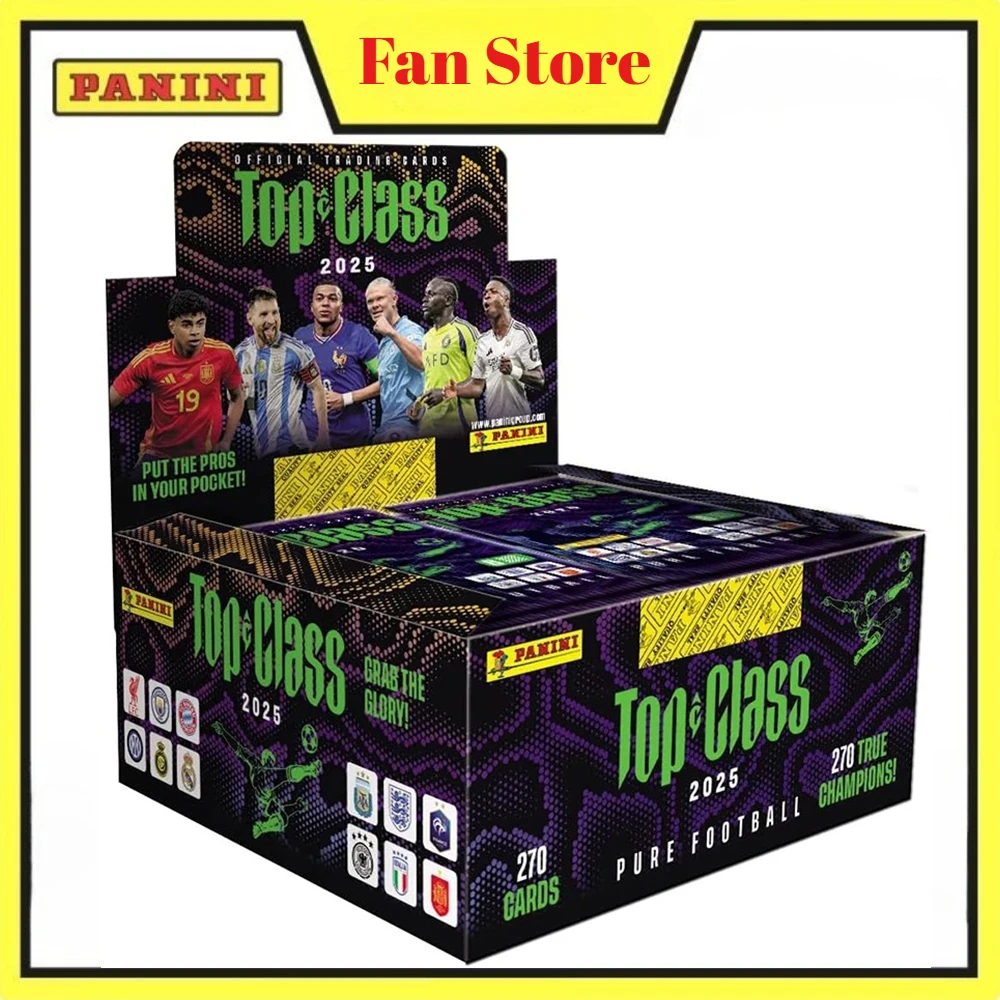 2025 Season PANINI Top Class Soccer Trading Cards Booster Pack - Limited Edition Signature Ballsuperstar Collection Fan Gift