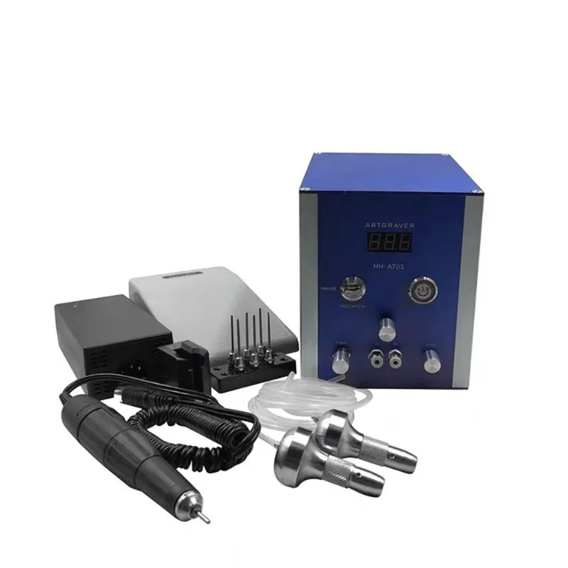 Multifunction Pneumatic Jewelry Engraver Machine Air-free Professional Designer Crafts Goldsmith Making Tools LK-AT03