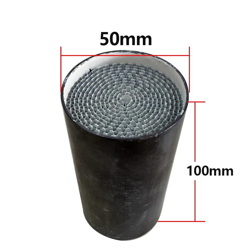 50*100MM Euro6 5 4 Muffler Exhaust Three-Way Catalytic Improves Engine Performance Motorcycle Catalytic Converter