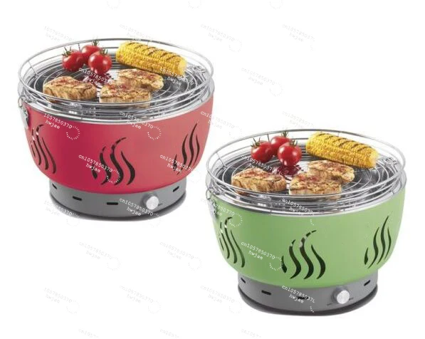 Portable Smokeless Lotus Charcoal Bbq Grill Outdoor Korean Table BBQ Grill in Restaurant
