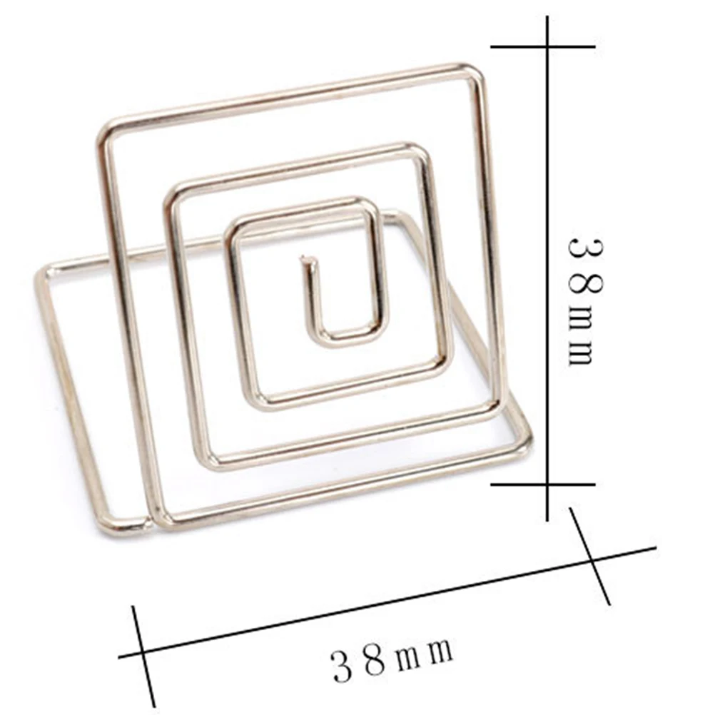 

20 Pcs Table Number Holders Note Holders Memo Square Table Number Paper Clips Wedding Supplies Desk Accessories Card Stand