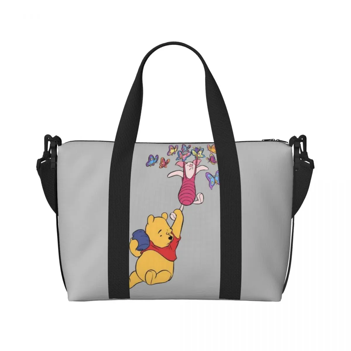 

Пляжная сумка-тоут Custom P-Piglets Anime Big Movie для женщин с большим отделением, для спортзала, пляжа и путешествий