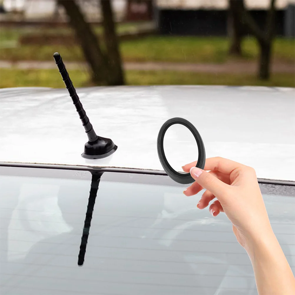 

2pcs Car Antenna Pad Rubber Sealing Gasket For Vehicle Waterproof Durable Auto Roof Mount Replacement Part Accessory