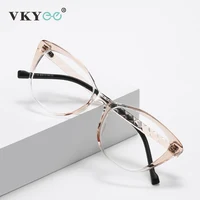 VICKY nueva moda personalizada ojo de gato diseño Simple gafas de lectura antiluz azul prescripción personalizable LS019