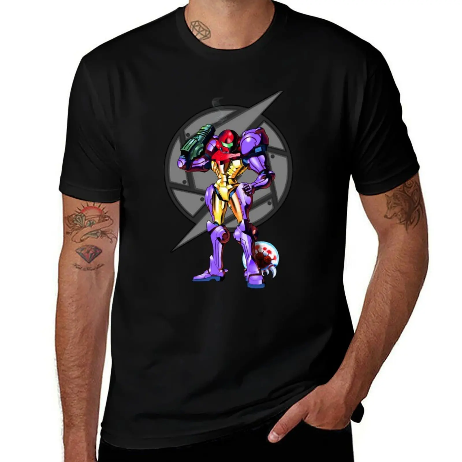 Super Metroid Ending T-Shirt quick drying graphic t shirt vintage anime t shirts heavy weight t shirts for men