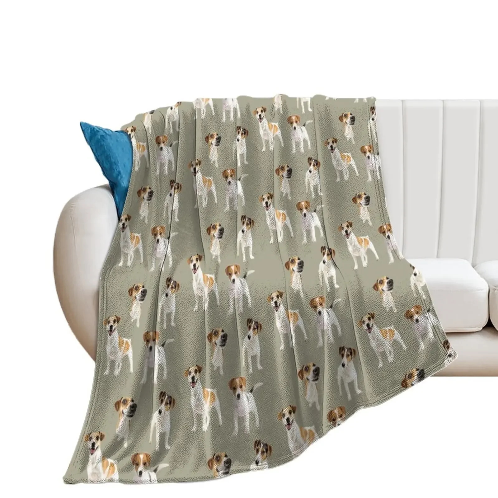 Jack Russell Terrier dogs Throw Blanket Personalized Gift Multi-Purpose Bed Comforter Blankets