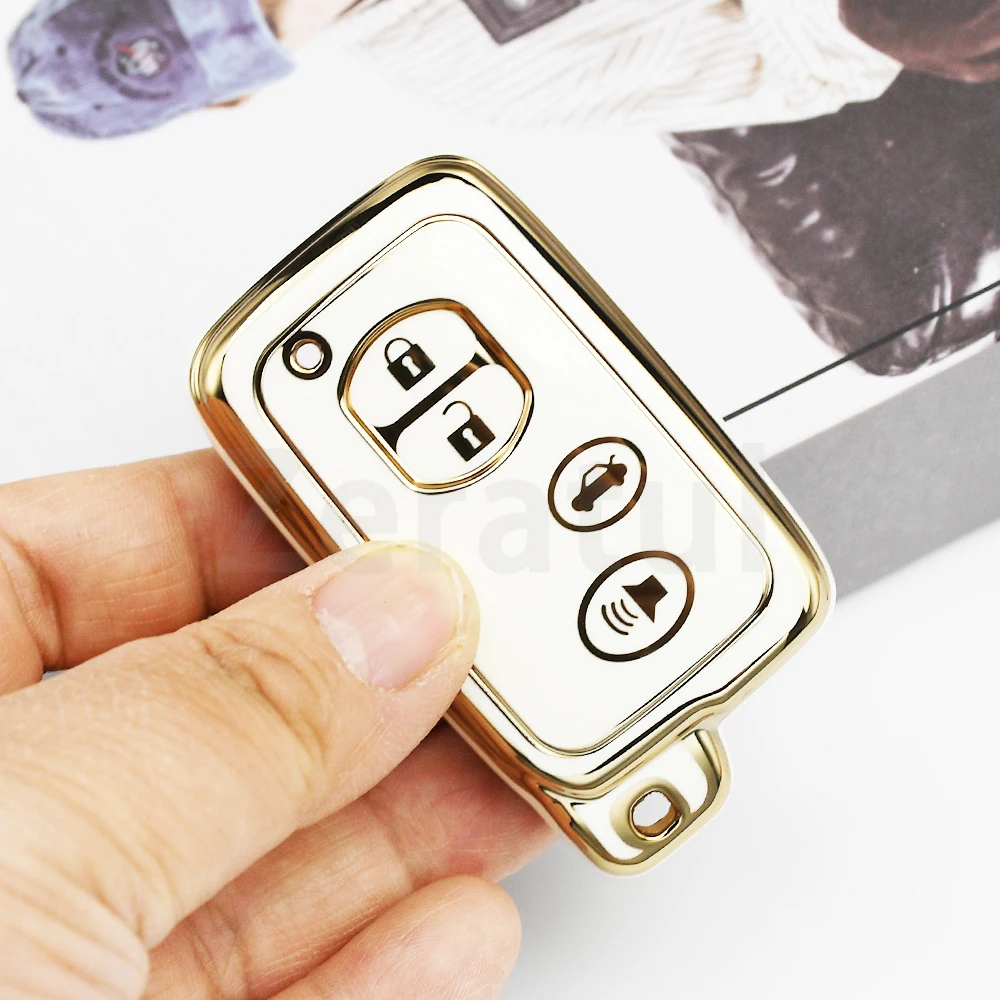 

Shell Fob Keychain For Toyota Camry Prius Land Cruiser Prado 150 Crown For Subaru Forester XV 3Button TPU Car Key Case Cover