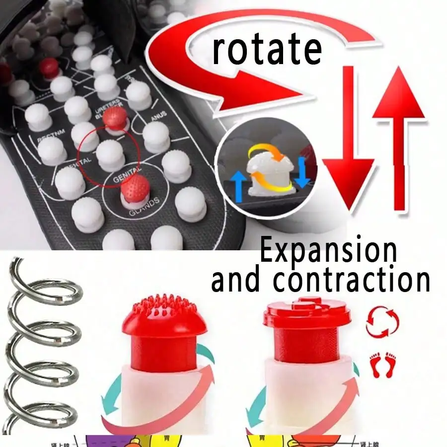 Foot Massage Slippers Foot Reflexology  Moxibustion Massager Walking  Shoes image 3
