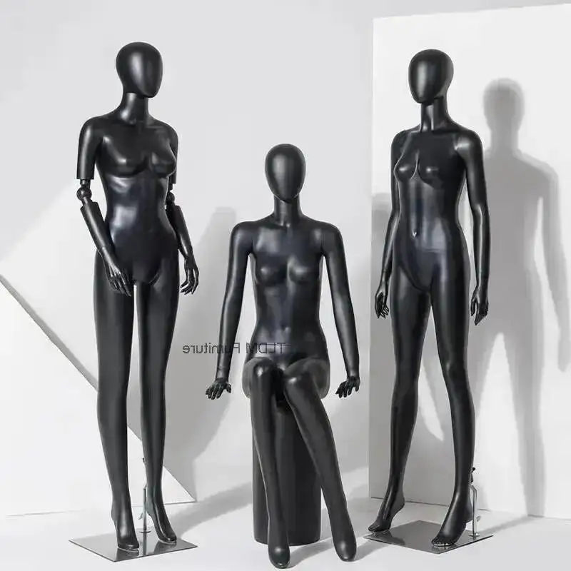 Prop Plastic Modern Rack Display High-end Creative Full-body Window Clothing Women's Clothing Sewing Mannequin Supplies FYMQ