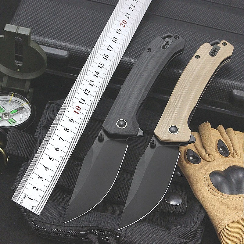 

0040 Outdoor Camping Survival Folding Pocket Knife Tactical Hunting 14C28N Blade Portable Utility Self-defense Knives EDC Tools