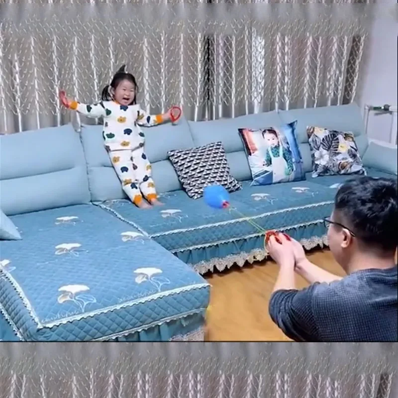 Children's Pull Ball Outdoor Fun Shuttle Hand Ball Toy Parent-Child Interactive Sensory Training Kindergarten Double Pull Ball