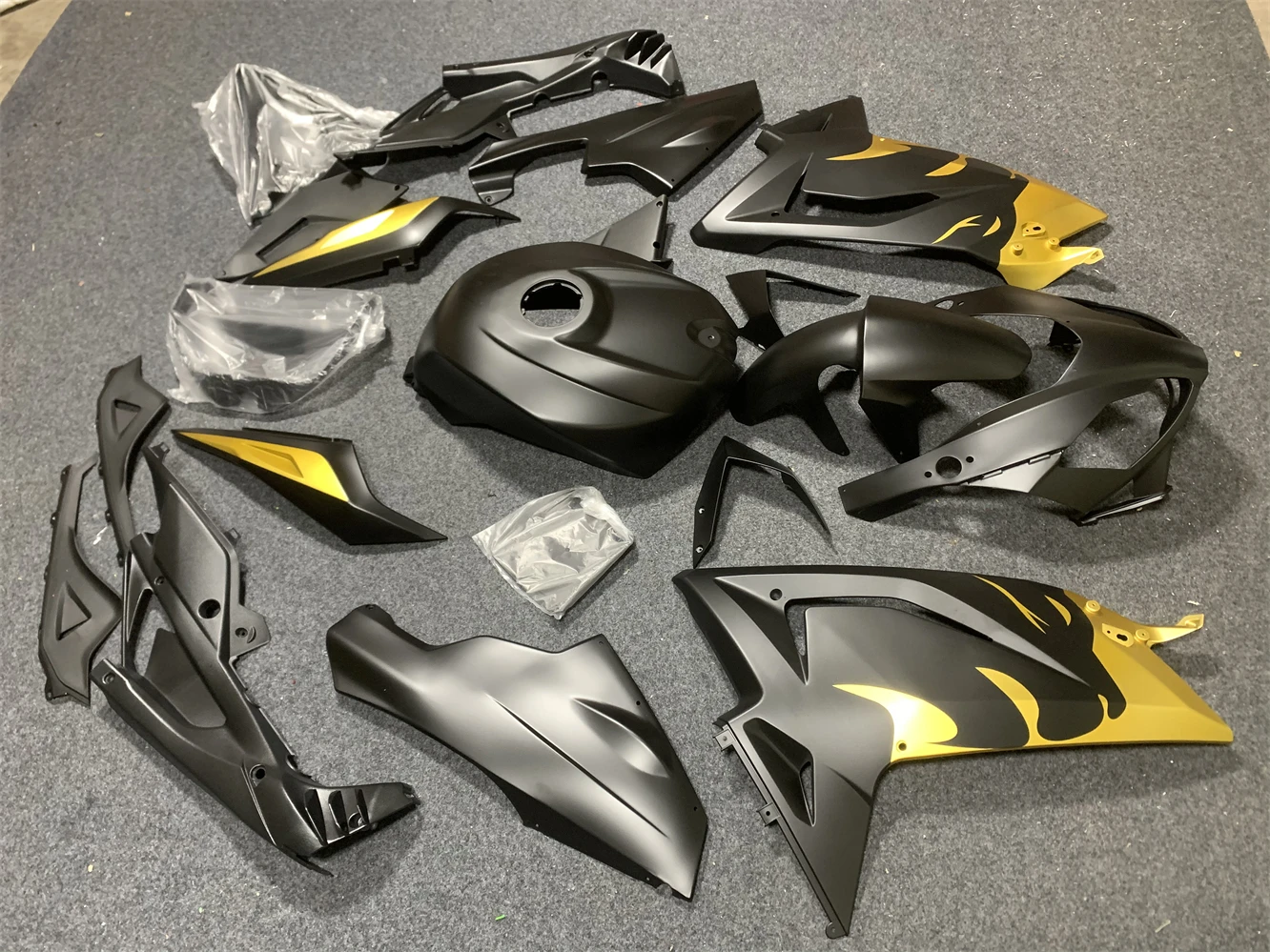 Motorcycle Fairings Kit for Aprilia RS125RR 06-11 RS125 2006 2007 2008 2009 2010 2011 Injection Matte Black Bodywork Set