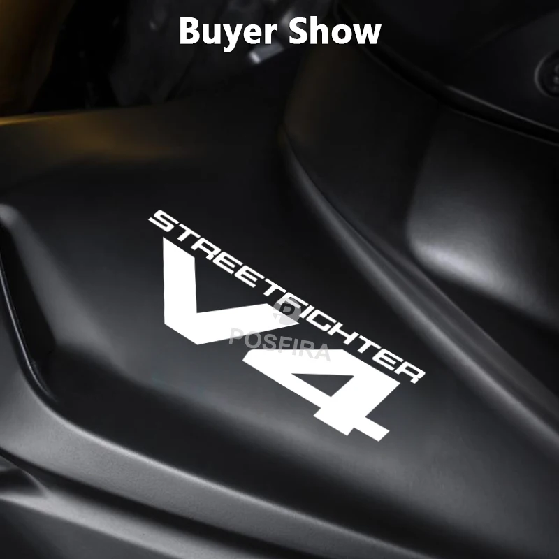 POSFIRA Vinyl Motorcycle Stickers Waterproof Logo Decal for Ducati Streetfighter V4 Street Fighter V4 2020-2025 2024 Accessories - Image 6