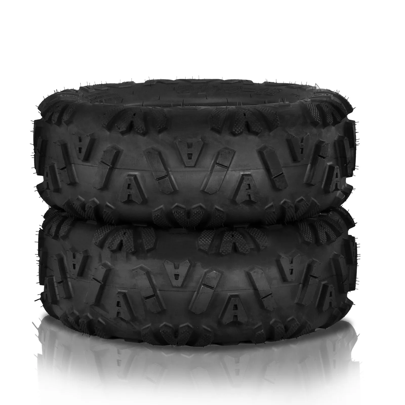 2pcs 24x8-12 ATV Tires All Terrain AT 6PR Tubeless 24x8x12 24 8 12