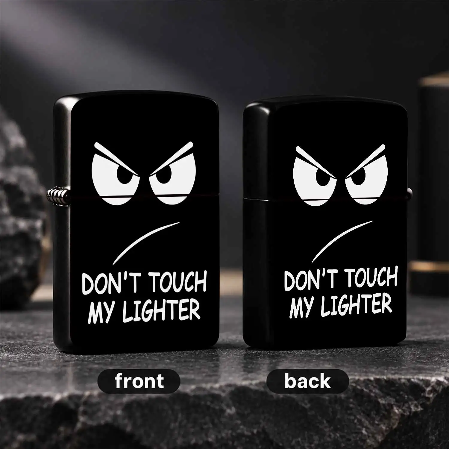Stylish Funny Warning Print Lighter, Portable All-scenario Usable Ignition Tool, Compact Easy Carry Daily Use Gadget For Home Outdoor Travel, Unique Cool Present For Friends Family, Reliable Handy Ignition Accessory For  A Humorous And Inte