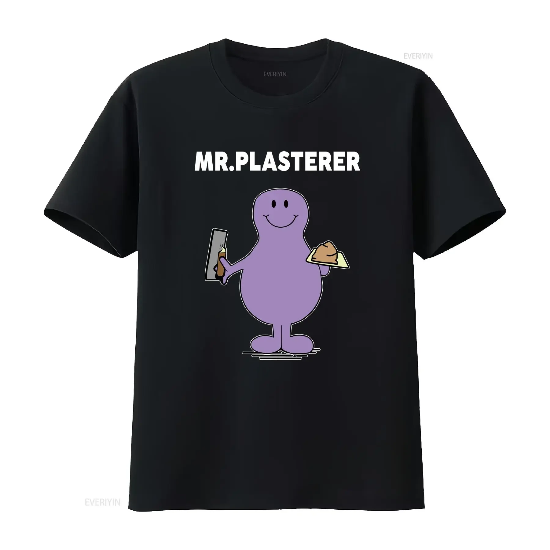 Mr Plasterer Mens T Shirt Premium Quality Builder For Him vintage Washed Soft Comfortable Slightly Breathable designer clothes