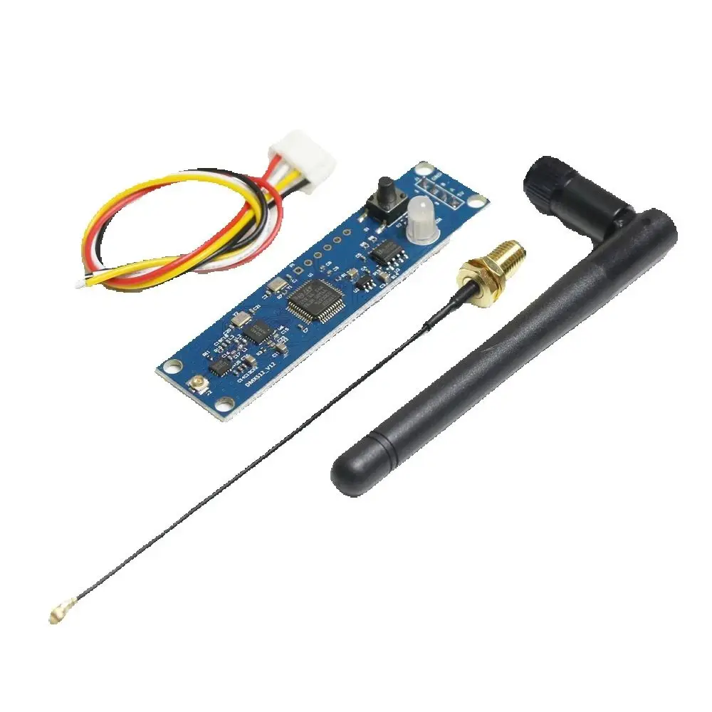 5pcs/Lot 2.4Ghz Wireless DMX 512 Transmitter Receiver PCB Module PCB Board With Antenna For DMX Stage Lights Controller Console