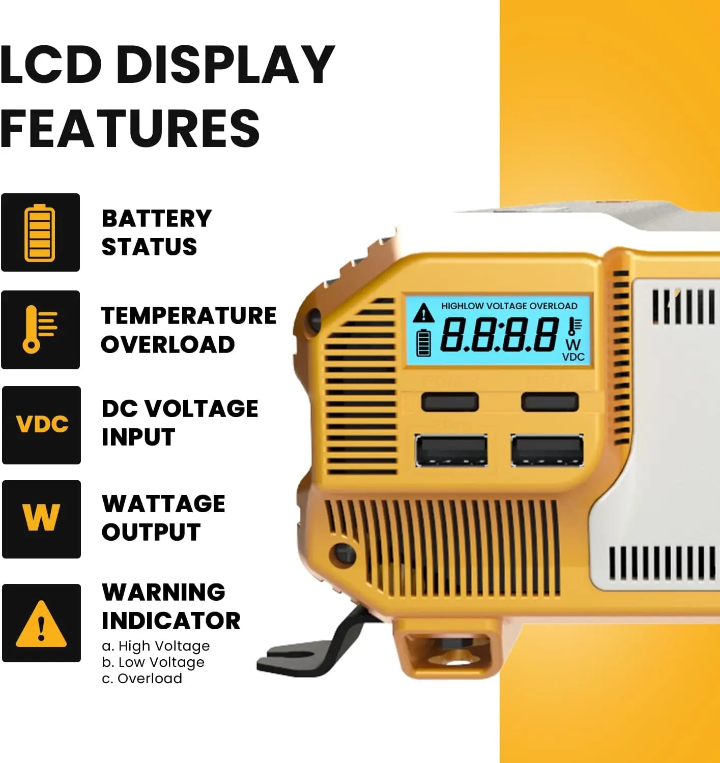 1100 W 12 V falownik mocy podwójne gniazda AC 110 V zestaw instalacyjny w zestawie samochodowy zasilacz zapasowy do blenderów odkurzaczy