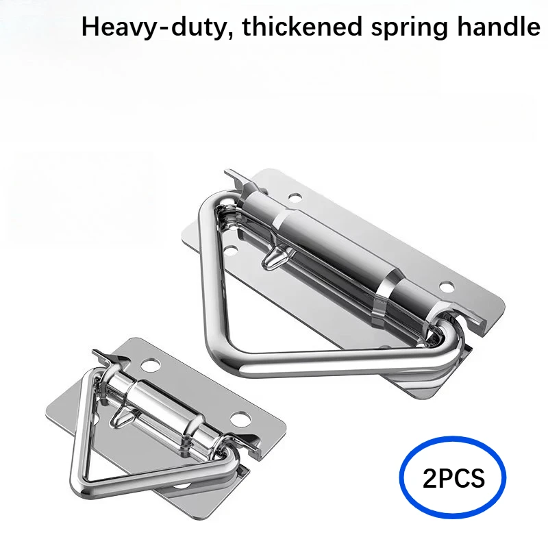 304 Thickened Stainless Steel Rotational Molding Box Handle D-Ring, Lifting Ring, Movable Pull Ring, Triangular Ring 2PCS