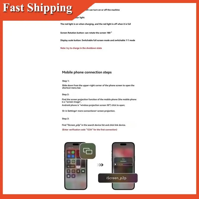 Tela magnética sem fio eficiente do monitor do lançador da tela do telefone móvel para a gravação de vídeo da transmissão ao vivo do vlog do smartphone