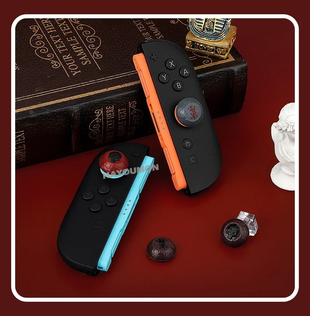 4PCS/Set Anti-Slip Joystick Cap Cover Compatible For Switch 2 Silicone Thumb Grip Cap for Switch 2 Joypad Controller Accessories