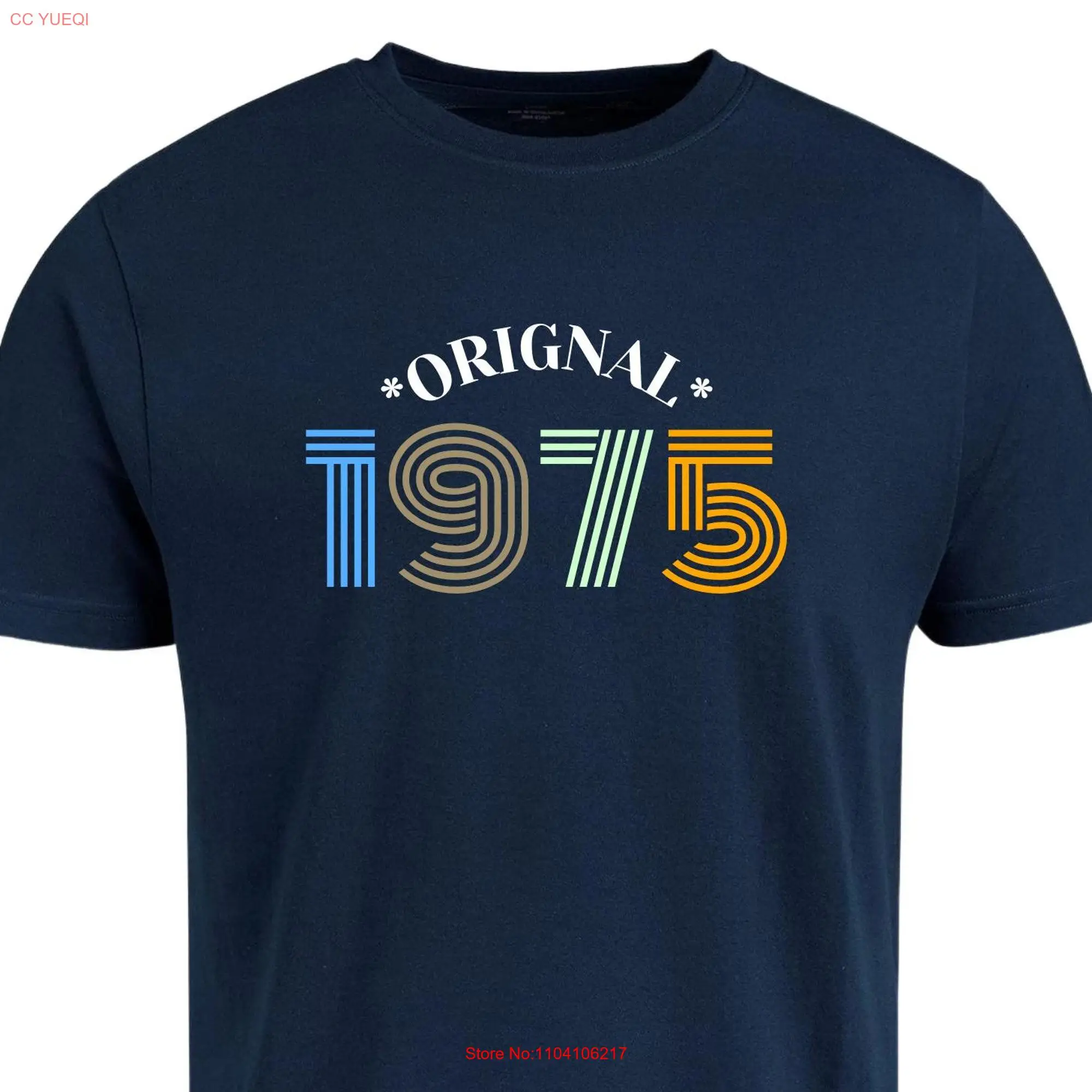 50th Birthday GifT T Shirt 1974 Vintage for Mom Grandma or Grandpa Classic Present long or short sleeves