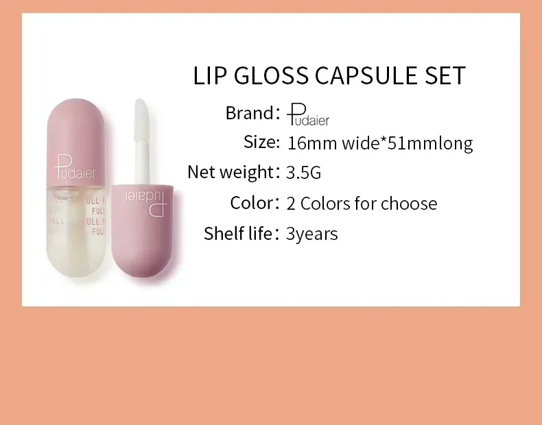 Frete grátis mini cápsula líquido labial blam conjunto maquiagem hidratante mudando lábio plumping óleo espelho geléia lip gloss kit cosméticos