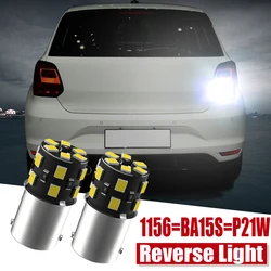 2Pcs Led Reverse Light Blub Lamp P21W BA15S Canbus Voor Vw Passat B5 B5.5 B6 Golf Mk3 Mk4 Mk5 mk6 3 4 5 6 Touran Polo 6n 6r 9n