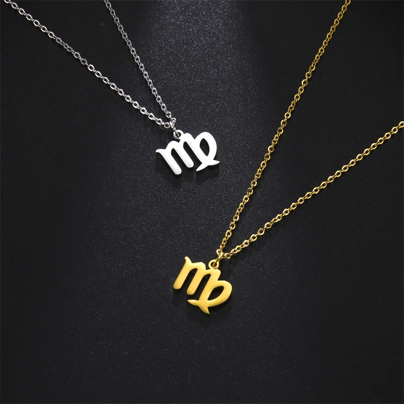 12-Sternbild-Anhänger-Halsketten für Frauen, Mädchen, Widder, Steinbock, Stier, Halskette, Ketten, Halsband, Anhänger, Schmuck, Geburtstagsgeschenke – Detail 21